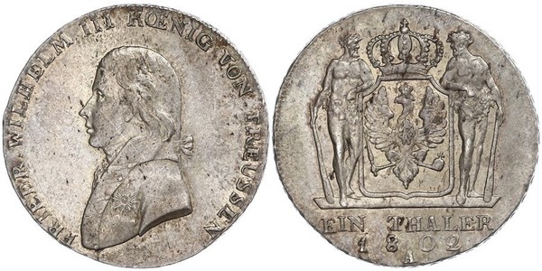 1 Thaler Regno di Prussia (1701-1918) Argento Federico Guglielmo III di Prussia  (1770 -1840)