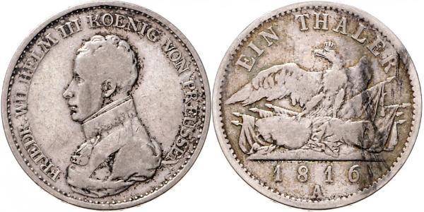 1 Thaler Regno di Prussia (1701-1918) Argento Federico Guglielmo III di Prussia  (1770 -1840)