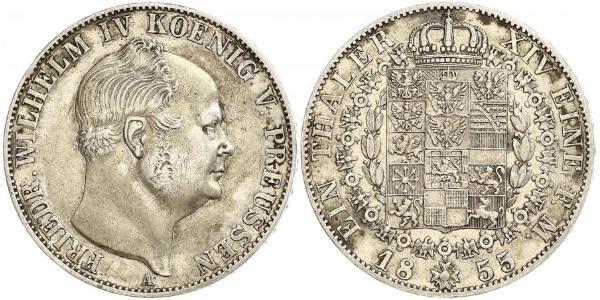 1 Thaler Regno di Prussia (1701-1918) Argento Federico Guglielmo IV di Prussia (1795 - 1861)