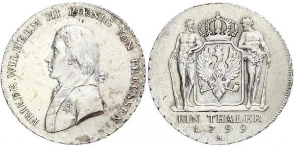 1 Thaler Regno di Prussia (1701-1918) Argento Federico Guglielmo III di Prussia  (1770 -1840)