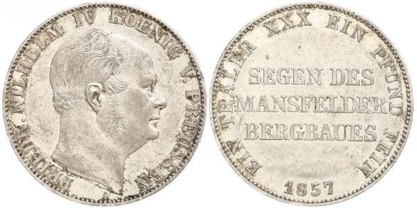 1 Thaler Regno di Prussia (1701-1918) Argento Federico Guglielmo IV di Prussia (1795 - 1861)