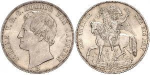 1 Thaler Regno di Sassonia (1806 - 1918) Argento Giovanni di Sassonia