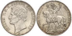 1 Thaler Regno di Sassonia (1806 - 1918) Argento Giovanni di Sassonia
