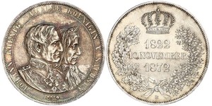 1 Thaler Regno di Sassonia (1806 - 1918) Argento Giovanni di Sassonia