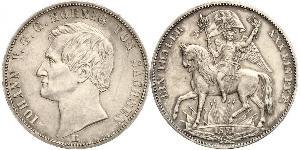 1 Thaler Regno di Sassonia (1806 - 1918) Argento Giovanni di Sassonia