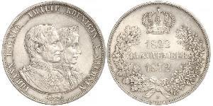 1 Thaler Regno di Sassonia (1806 - 1918) Argento Giovanni di Sassonia