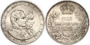 1 Thaler Regno di Sassonia (1806 - 1918) Argento Giovanni di Sassonia