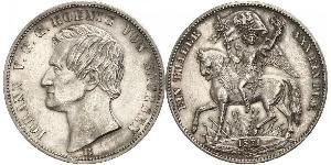 1 Thaler Regno di Sassonia (1806 - 1918) Argento Giovanni di Sassonia