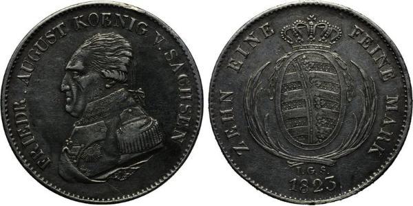 1 Thaler Regno di Sassonia (1806 - 1918) Argento Federico Augusto I (re di Sassonia)
