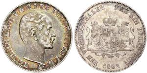 1 Thaler Reuss-Greiz (1778 - 1918) Argento Enrico LXVII di Reuss-Gera