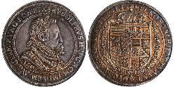 1 Thaler Sacro Romano Impero (962-1806) Argento Rodolfo II del Sacro Romano Impero (1552 - 1612)