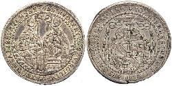 1 Thaler Sacro Romano Impero (962-1806) Argento 