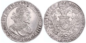 1 Thaler Sacro Romano Impero (962-1806) Argento Ferdinand III, Holy Roman Emperor (1608-1657)