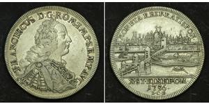 1 Thaler Sacro Romano Impero (962-1806) Argento Francesco I di Lorena(1708-1765)