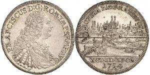 1 Thaler Sacro Romano Impero (962-1806) Argento Francesco I di Lorena(1708-1765)