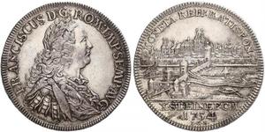 1 Thaler Sacro Romano Impero (962-1806) Argento Francesco I di Lorena(1708-1765)