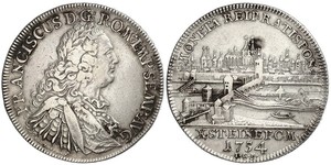 1 Thaler Sacro Romano Impero (962-1806) Argento Francesco I di Lorena(1708-1765)