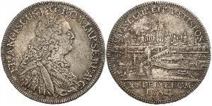 1 Thaler Sacro Romano Impero (962-1806) Argento Francesco I di Lorena(1708-1765)