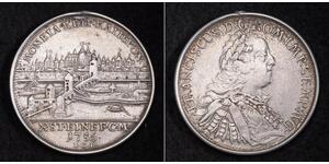 1 Thaler Sacro Romano Impero (962-1806) Argento Francesco I di Lorena(1708-1765)