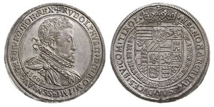 1 Thaler Sacro Romano Impero (962-1806) Argento Rodolfo II del Sacro Romano Impero (1552 - 1612)