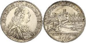 1 Thaler Sacro Romano Impero (962-1806) Argento Francesco I di Lorena(1708-1765)
