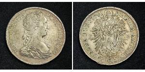 1 Thaler Sacro Romano Impero (962-1806) Argento Maria Theresa of Austria (1717 - 1780)