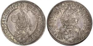 1 Thaler Sacro Romano Impero (962-1806) Argento 