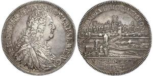 1 Thaler Sacro Romano Impero (962-1806) Argento Francesco I di Lorena(1708-1765)