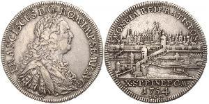 1 Thaler Sacro Romano Impero (962-1806) Argento Francesco I di Lorena(1708-1765)