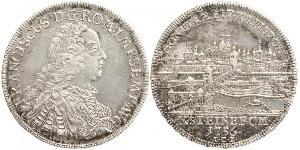 1 Thaler Sacro Romano Impero (962-1806) Argento Francesco I di Lorena(1708-1765)