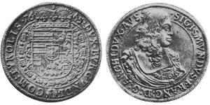 1 Thaler Sacro Romano Impero (962-1806) Argento 