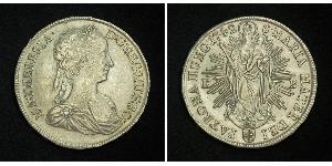 1 Thaler Sacro Romano Impero (962-1806) Argento Maria Theresa of Austria (1717 - 1780)