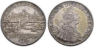 1 Thaler Sacro Romano Impero (962-1806) Argento Francesco I di Lorena(1708-1765)