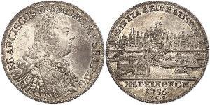 1 Thaler Sacro Romano Impero (962-1806) Argento Francesco I di Lorena(1708-1765)