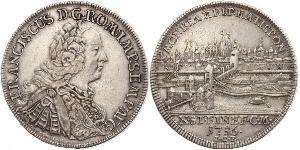 1 Thaler Sacro Romano Impero (962-1806) Argento Francesco I di Lorena(1708-1765)