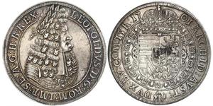 1 Thaler Sacro Romano Impero (962-1806) Argento Leopoldo I d