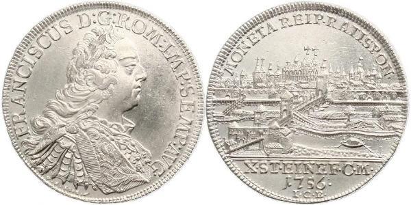 1 Thaler Sacro Romano Impero (962-1806) Argento Francesco I di Lorena(1708-1765)
