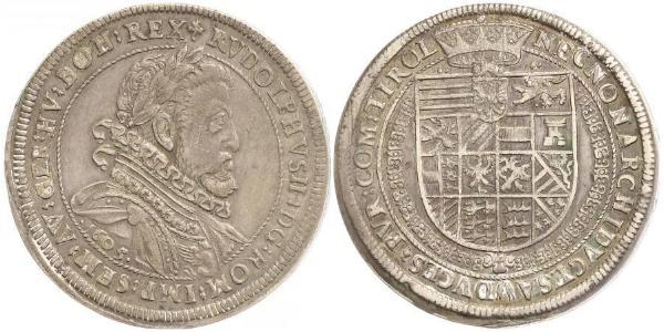 1 Thaler Sacro Romano Impero (962-1806) Argento Rodolfo II del Sacro Romano Impero (1552 - 1612)