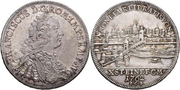 1 Thaler Sacro Romano Impero (962-1806) Argento Francesco I di Lorena(1708-1765)