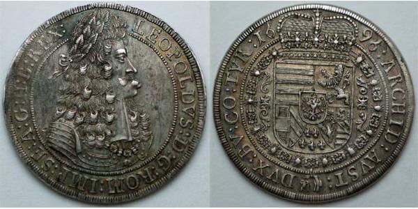 1 Thaler Sacro Romano Impero (962-1806) Argento Leopoldo I d