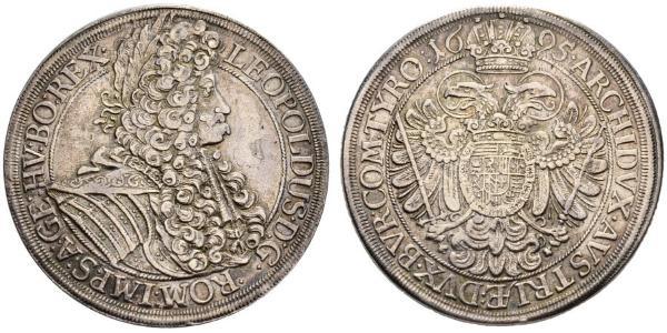 1 Thaler Sacro Romano Impero (962-1806) Argento Leopoldo I d