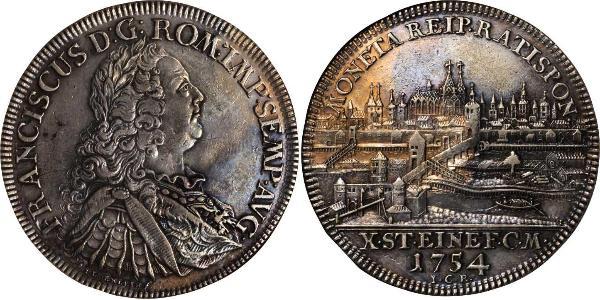 1 Thaler Sacro Romano Impero (962-1806) Argento Francesco I di Lorena(1708-1765)