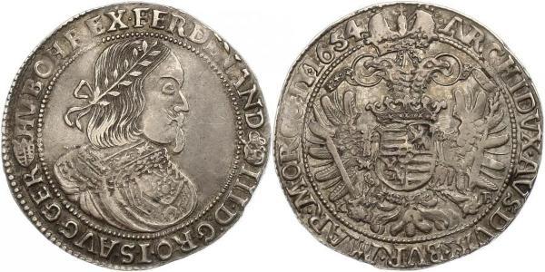 1 Thaler Sacro Romano Impero (962-1806) Argento Ferdinand III, Holy Roman Emperor (1608-1657)