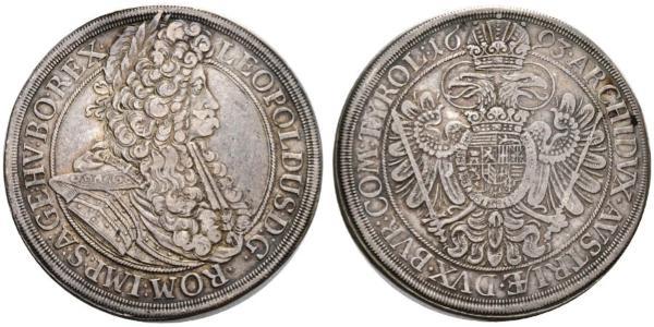 1 Thaler Sacro Romano Impero (962-1806) Argento Leopoldo I d