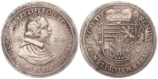 1 Thaler Sacro Romano Impero (962-1806) Argento Leopoldo V d