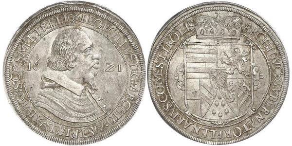 1 Thaler Sacro Romano Impero (962-1806) Argento Leopoldo V d