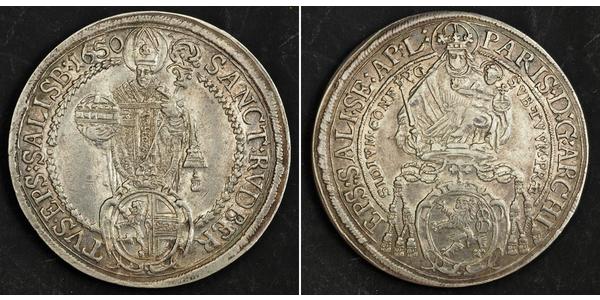 1 Thaler Sacro Romano Impero (962-1806) Argento 