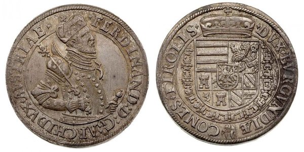 1 Thaler Sacro Romano Impero (962-1806) Argento Ferdinando II d