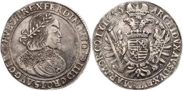 1 Thaler Sacro Romano Impero (962-1806) Argento Ferdinand III, Holy Roman Emperor (1608-1657)