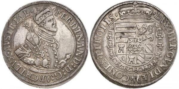 1 Thaler Sacro Romano Impero (962-1806) Argento Ferdinando II d